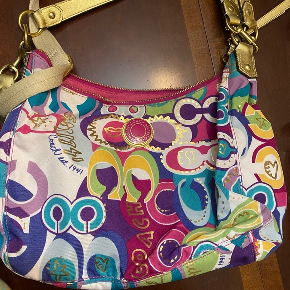 Authentic Coach multicolor Shoulder Bag - Picture 5 of 5
